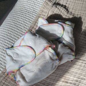 Rainbow Trim Cloth Diapers